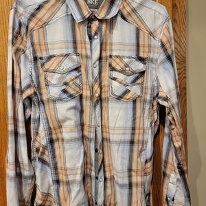 BKE button down athletic fit size Large